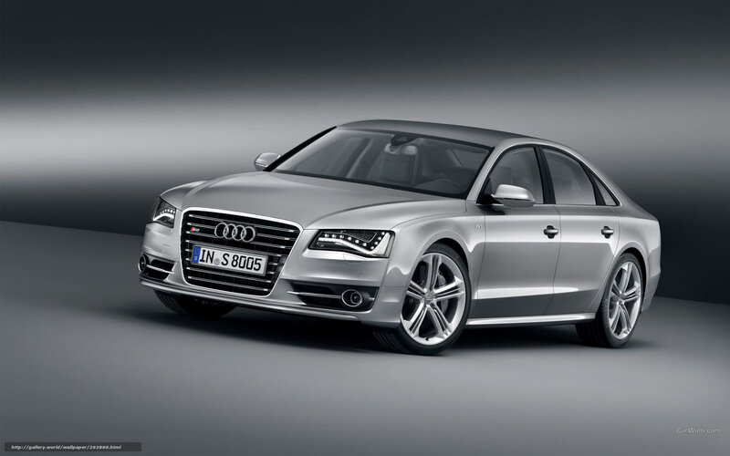 Silver Audi S8 Sedan — Dramatic