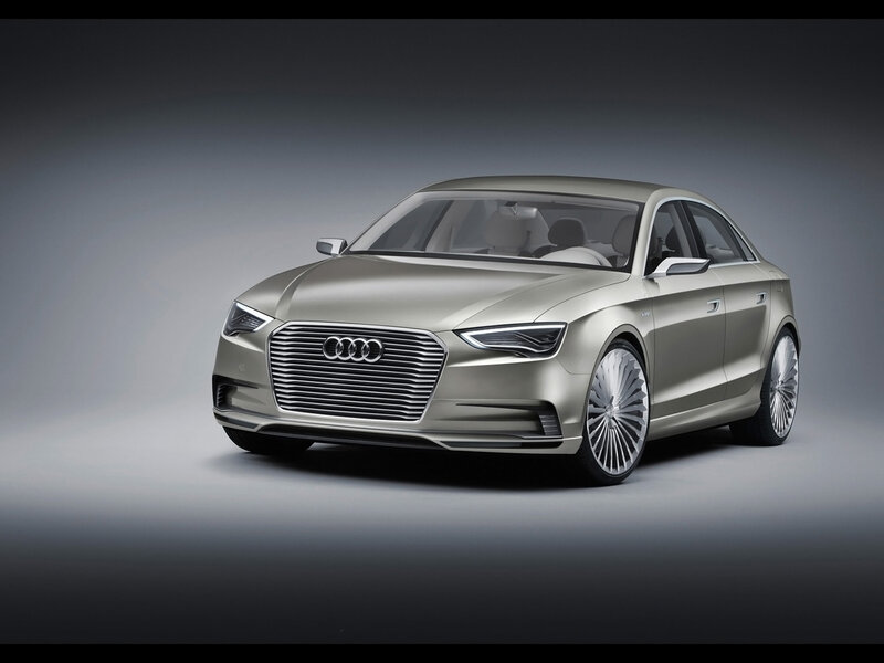 Silver Audi Sedan — Dramatic, Photograph