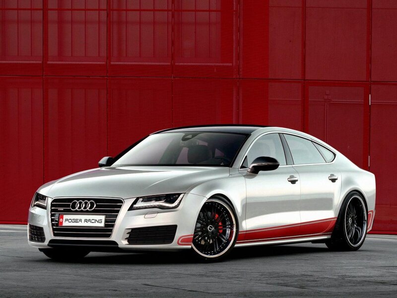 Silver Audi Sedan — Dramatic
