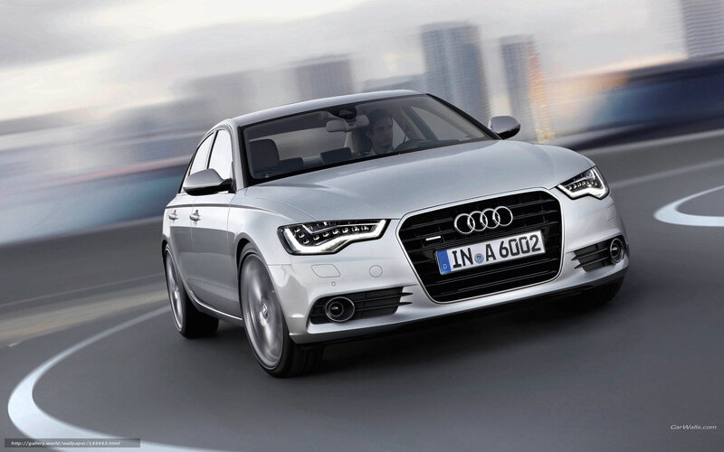 Silver Audi Sedan — Dynamic, Afternoon, Photograph