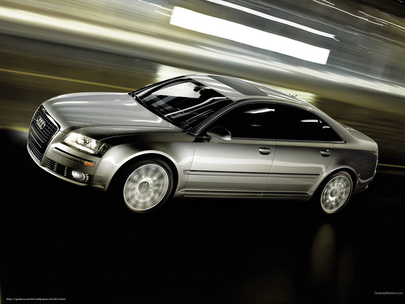 Silver Audi Sedan — Dynamic, Photograph