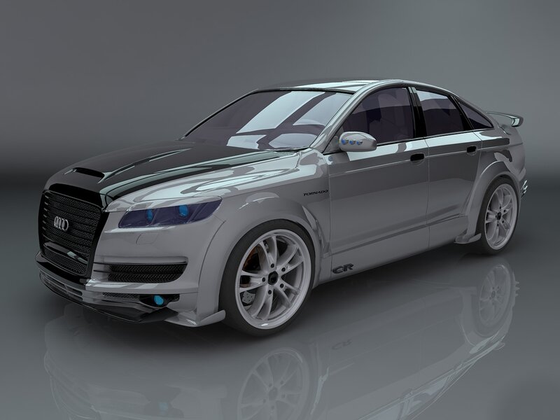 Silver Audi Sedan — Gray, Neutral