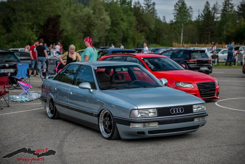 Silver Audi Sedan — Gray, Outdoor