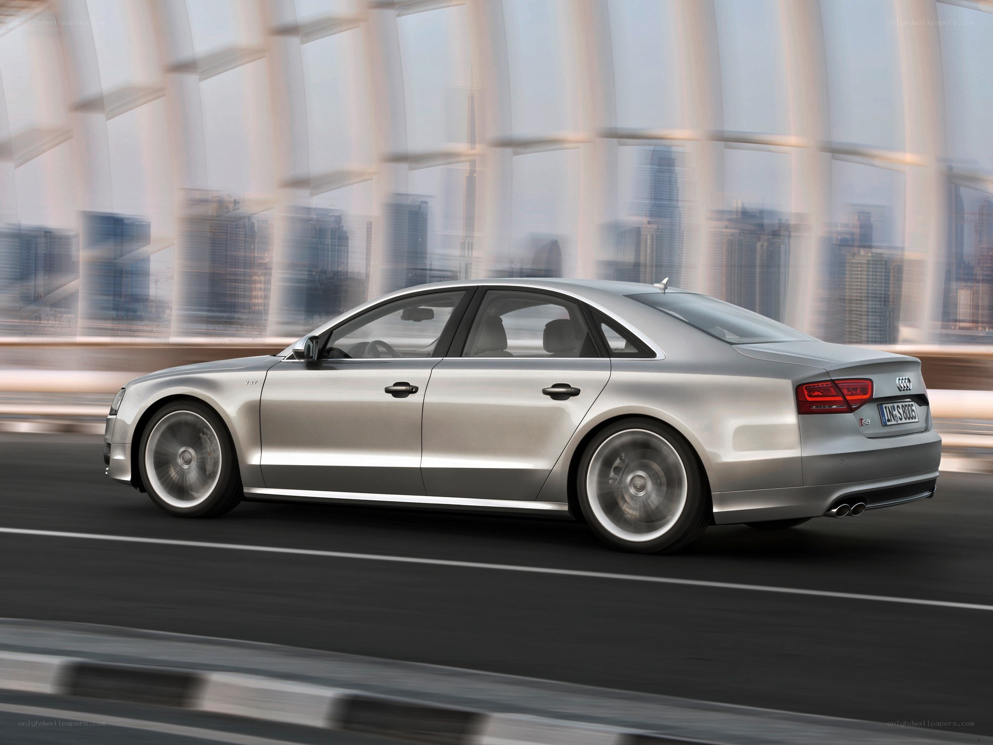 silver audi sedan in motion