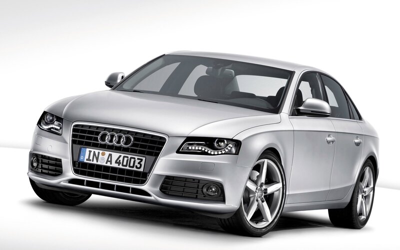 Silver Audi Sedan — Neutral, Photograph, Car, License Plate, Wheels