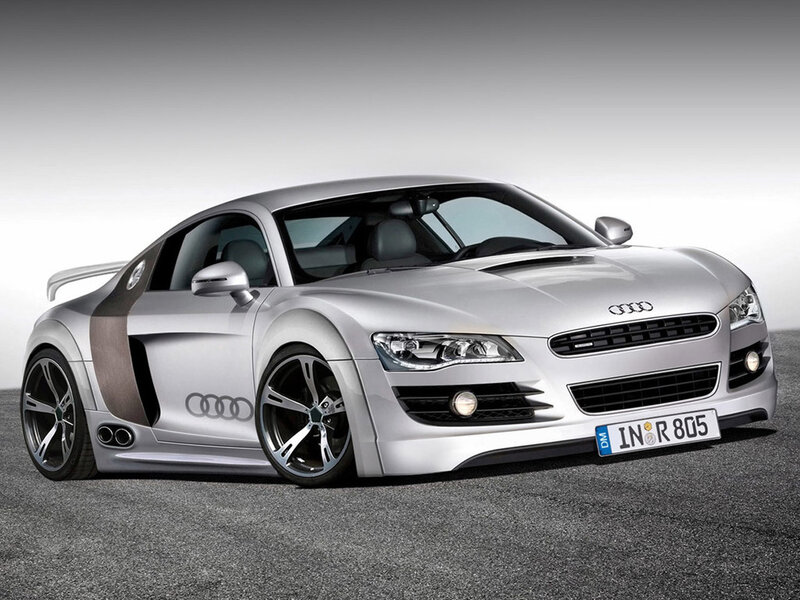 silver audi sports car
