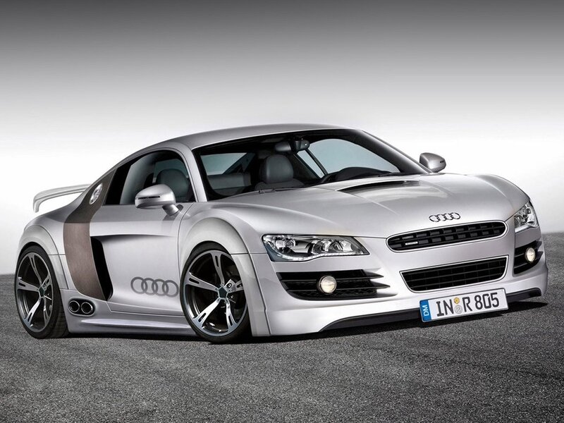 silver audi sports car