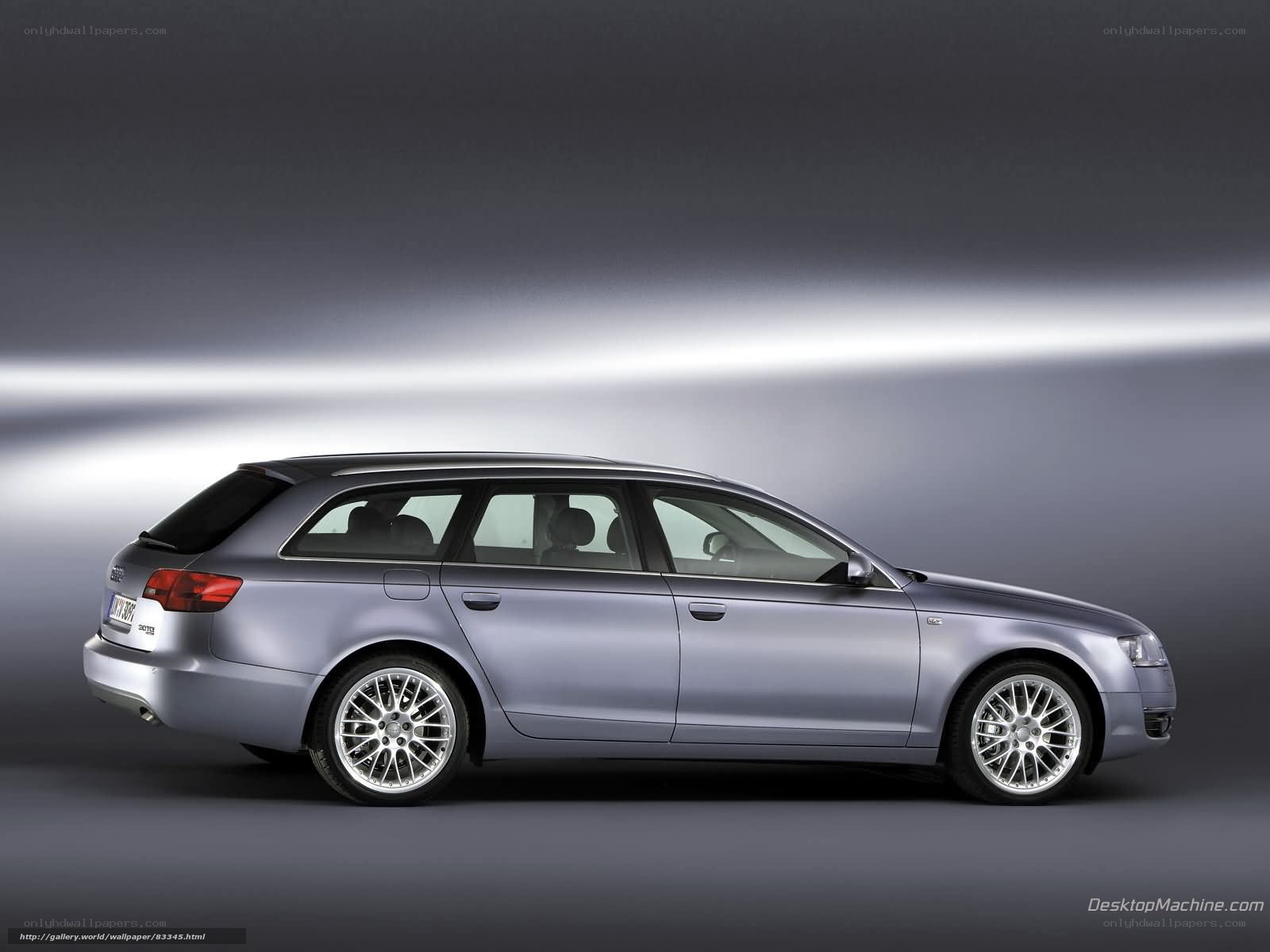 silver audi station wagon