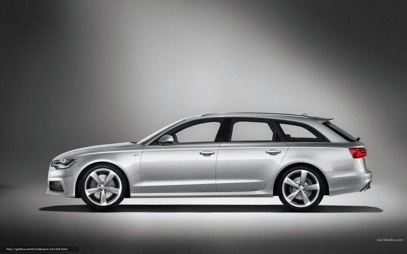 Silver Audi Station Wagon — Dramatic, Photograph, Car