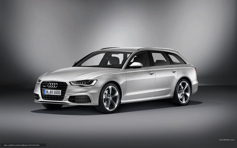 Silver Audi Station Wagon — Dramatic, Photograph