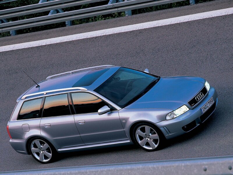 Silver Audi Station Wagon — Dynamic, Sunset