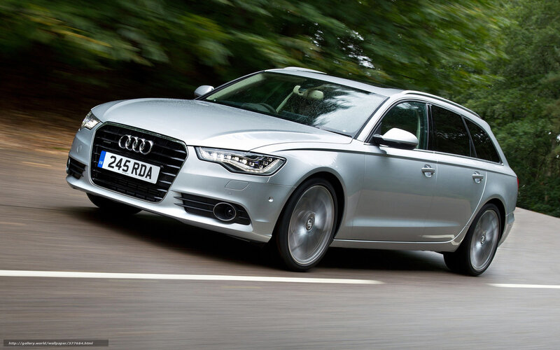 Silver Audi Station Wagon — Dynamic