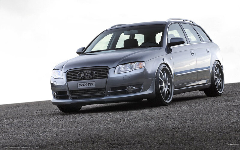 Silver Audi Station Wagon — Gray
