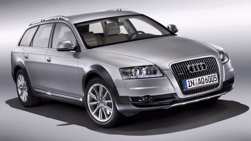 Silver Audi Station Wagon — Neutral, Photograph, Car, License Plate, Wheels, Black