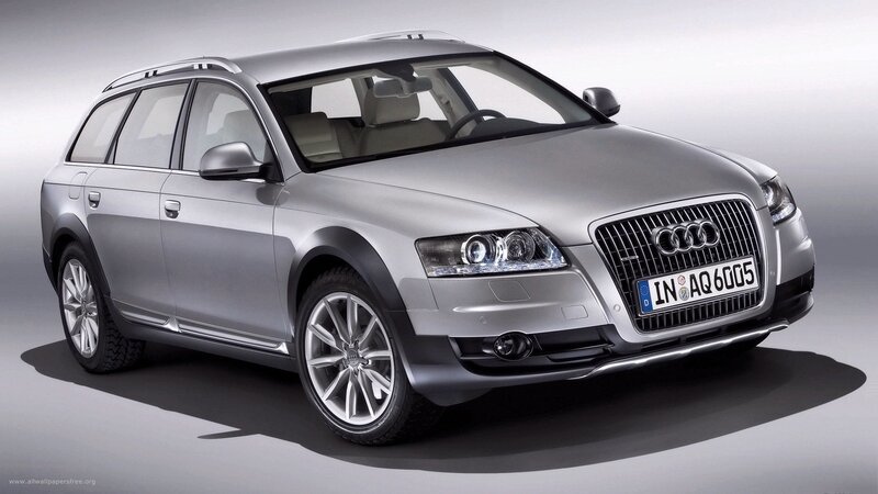 Silver Audi Station Wagon — Neutral, Photograph, Car, License Plate, Wheels