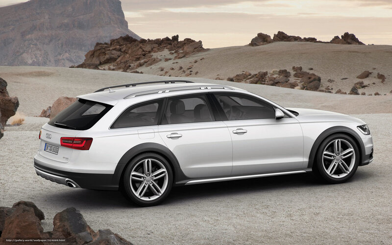 Silver Audi Station Wagon — White, Serene