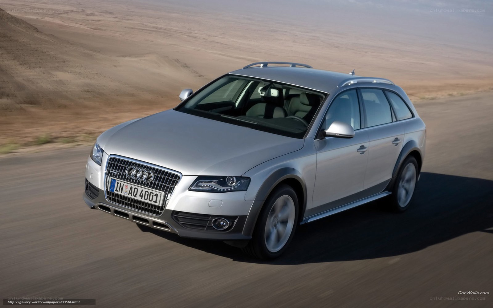silver audi station wagon