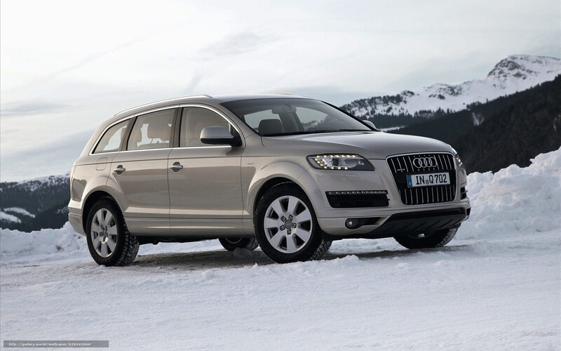 Silver Audi Suv — Cold, Serene