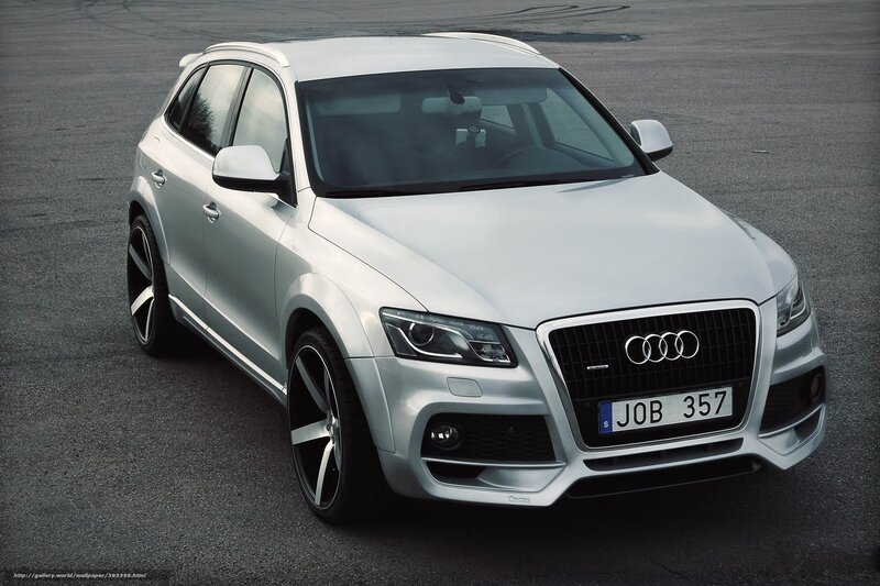 Silver Audi Suv — Dramatic, Photograph, Car