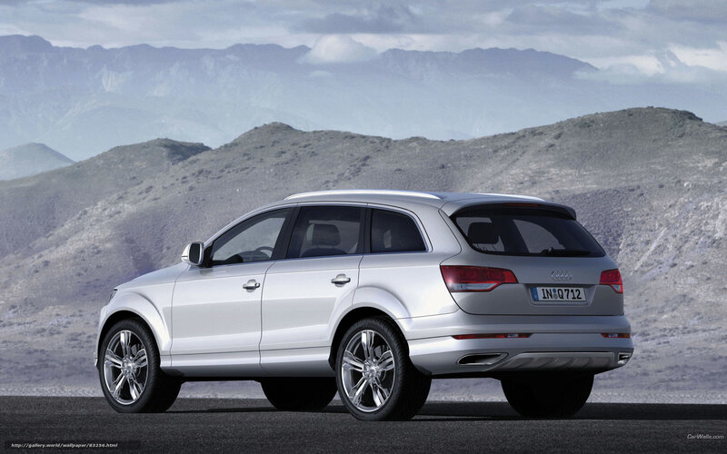 Silver Audi Suv — Dramatic, Photograph
