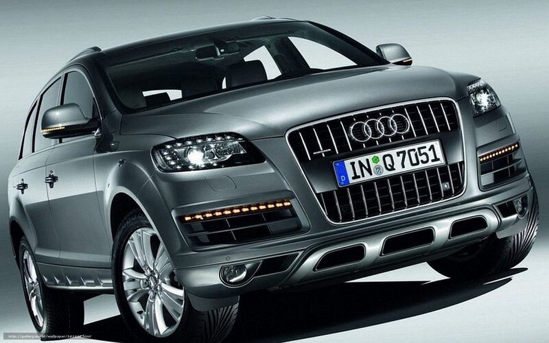 Silver Audi Suv — Gray