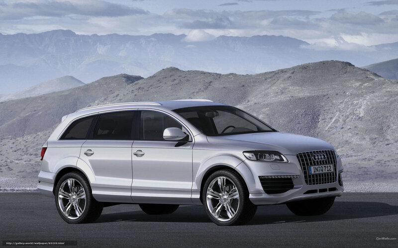 silver audi suv in desert