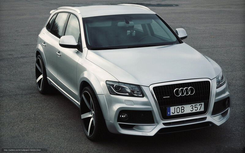 Silver Audi Suv — Neutral, Photograph, Car, License Plate