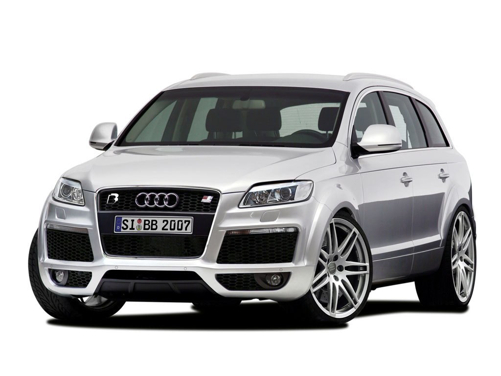 silver audi suv