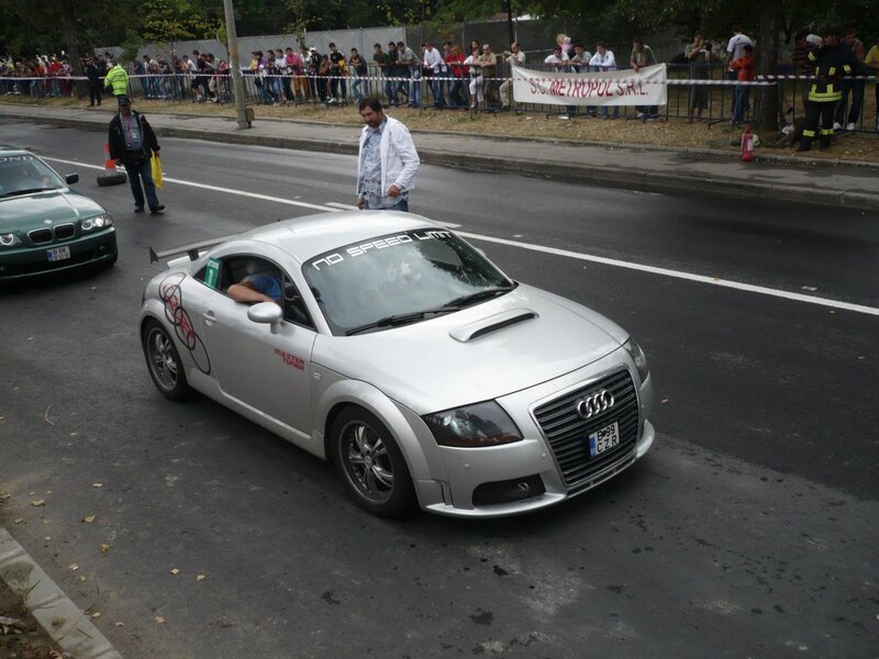 Silver Audi TT at a car event