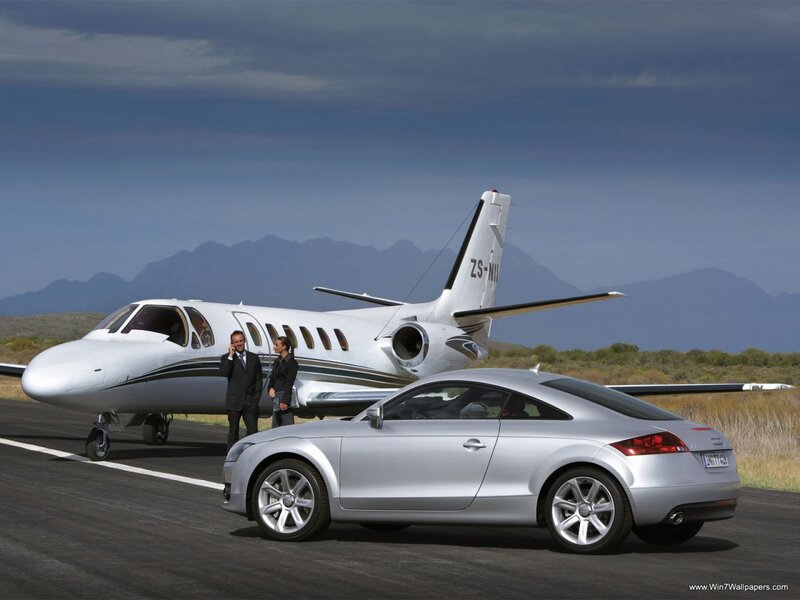 Silver Audi Tt Car — Dramatic, Afternoon