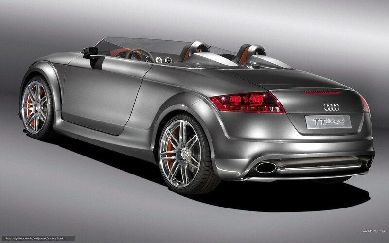 Silver Audi TT Clubsport — Gray