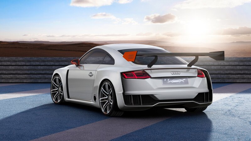 Silver Audi TT Race Car