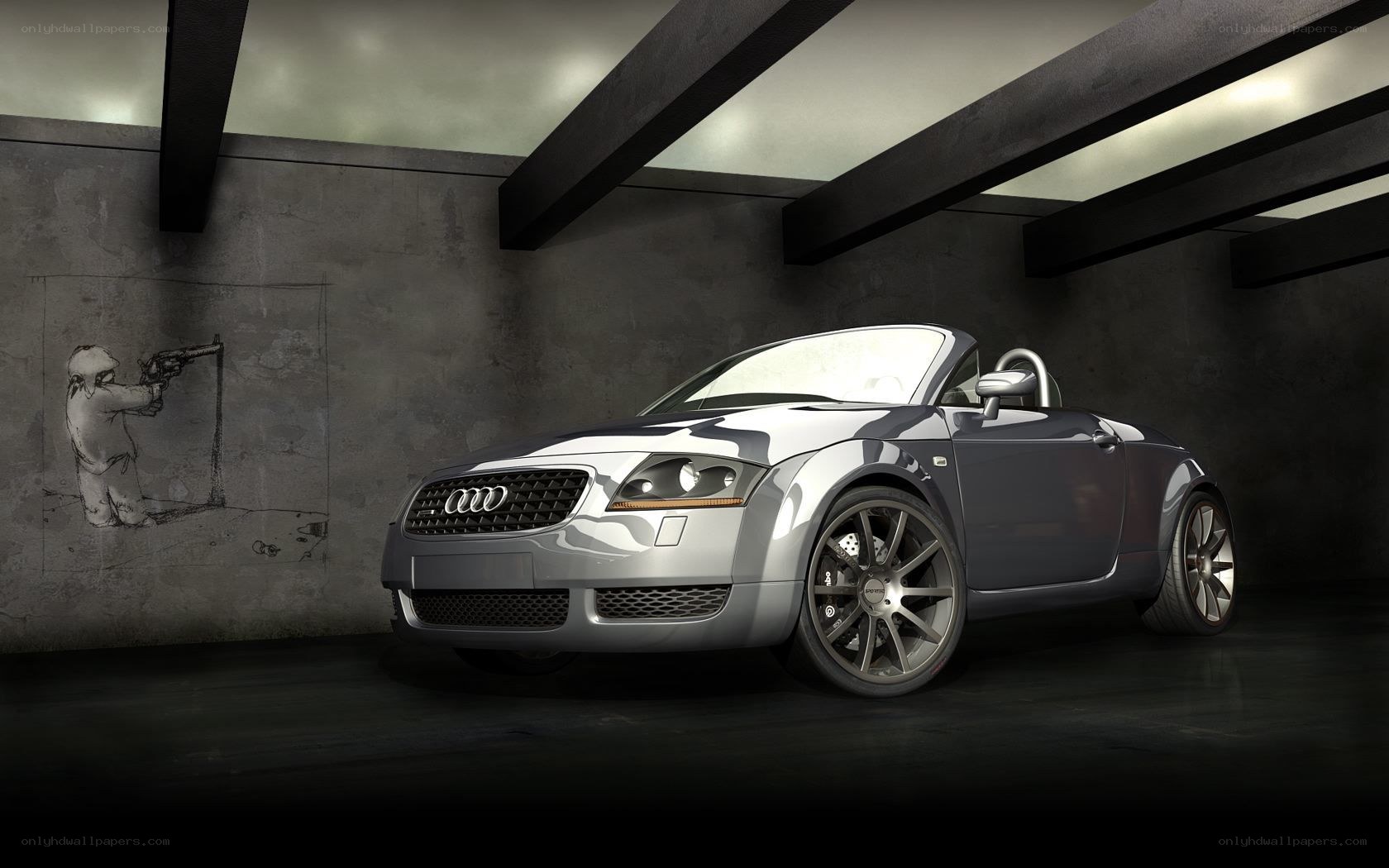 Silver Audi TT Roadster