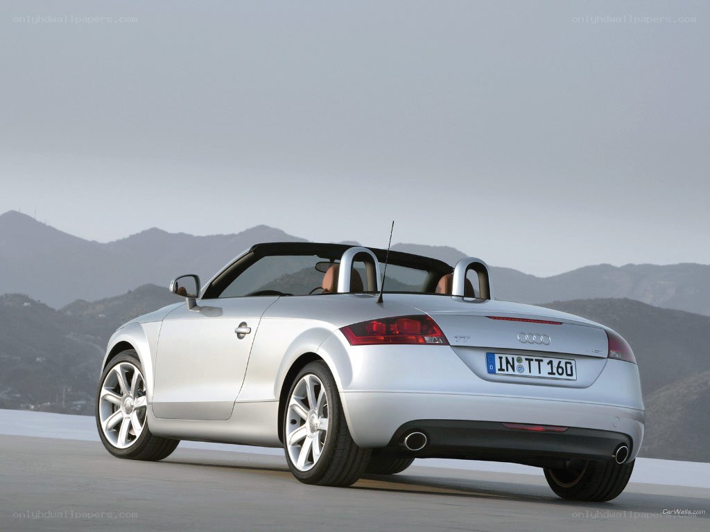 silver audi tt roadster