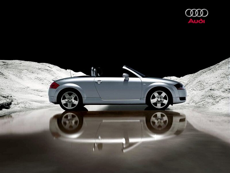 Silver Audi Tt Roadster — Dramatic, Photograph