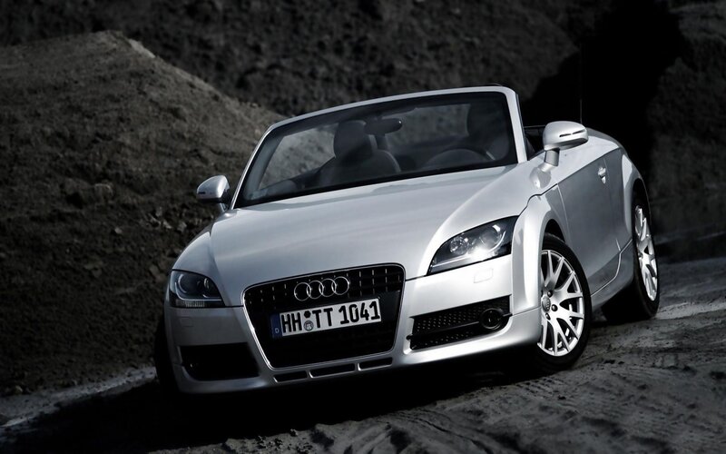 Silver Audi Tt Roadster — Dramatic