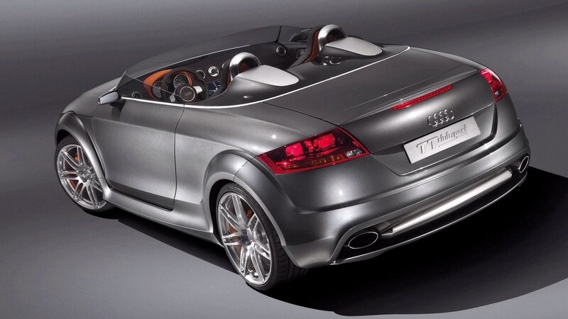 Silver Audi TT Roadster — Gray, Dramatic, Photograph, Car