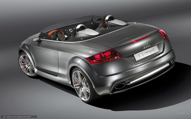 Silver Audi TT Roadster — Gray