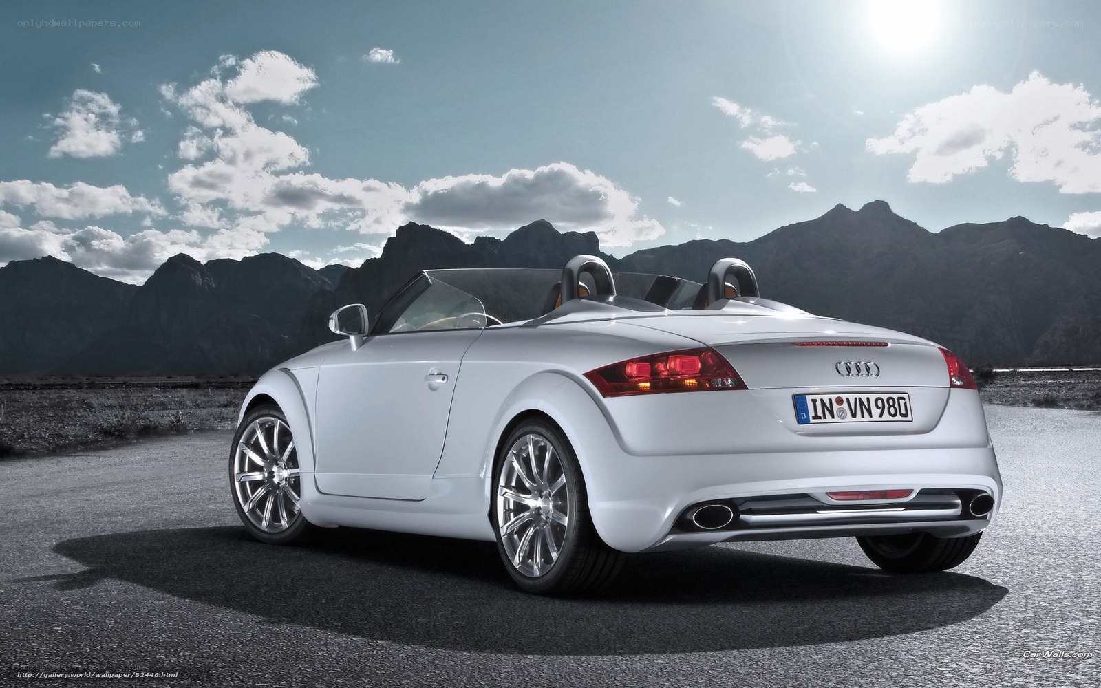 Silver Audi TT Roadster