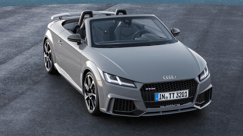 Silver Audi Tt Rs Roadster