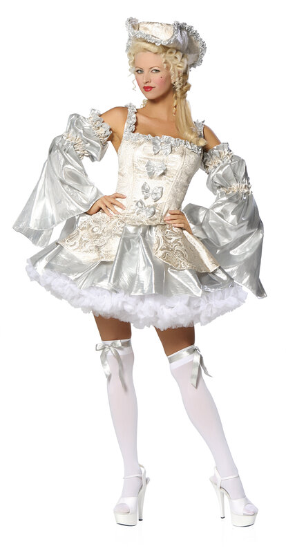 silver baroque costume