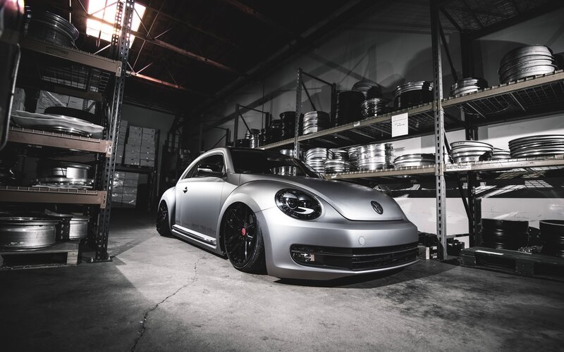 Silver Beetle in a warehouse