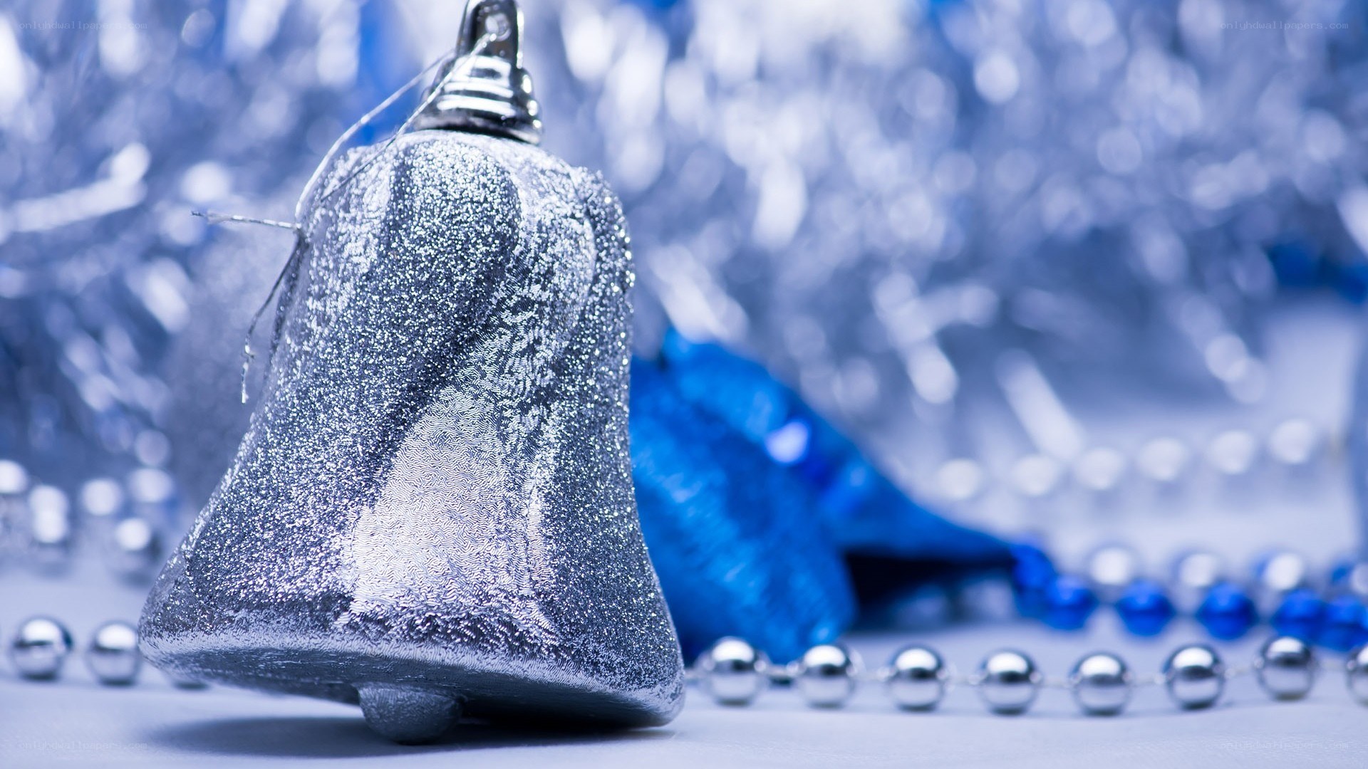 silver bell holiday decoration
