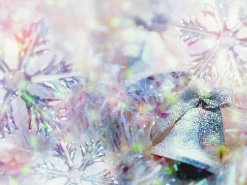 Silver Bell Ornament — White