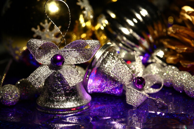 Silver Bell Ornaments
