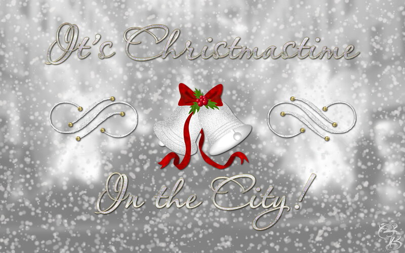 Silver Bells with Red Bow