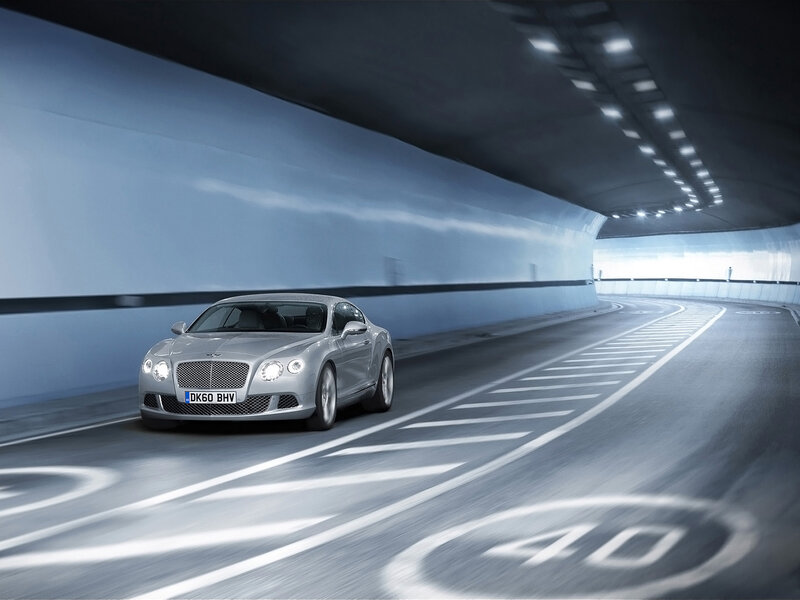 Silver Bentley Car — Gray, Dynamic, Photograph