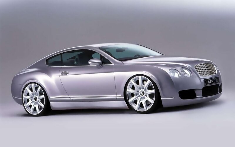 Silver Bentley Concept Car