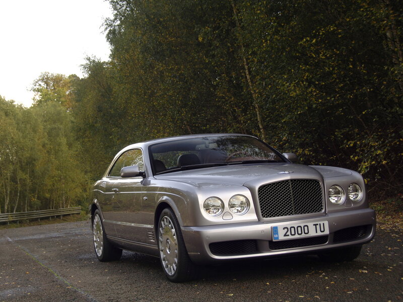 Silver Bentley Continental GT
