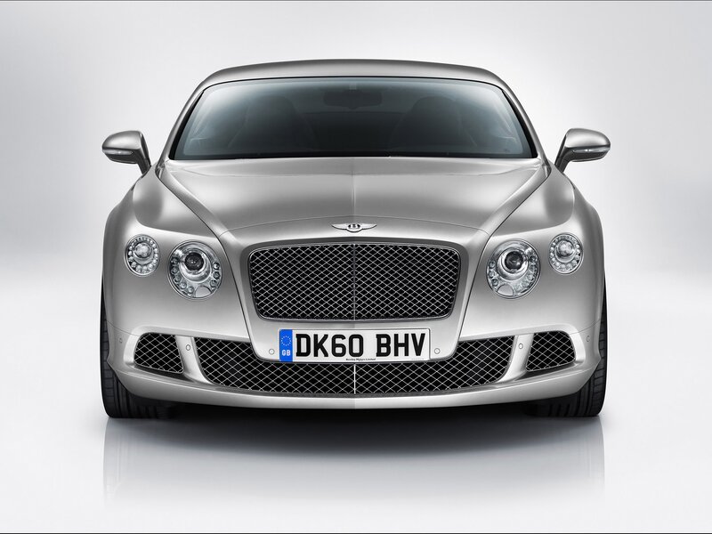Silver Bentley Continental GT